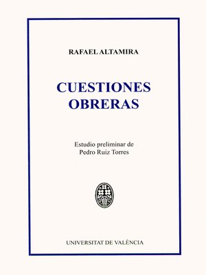 cover image of Cuestiones obreras